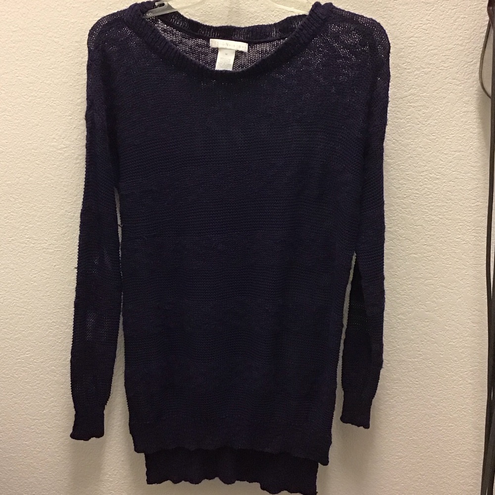 Design History Deep Blue Crew Neck Sweater